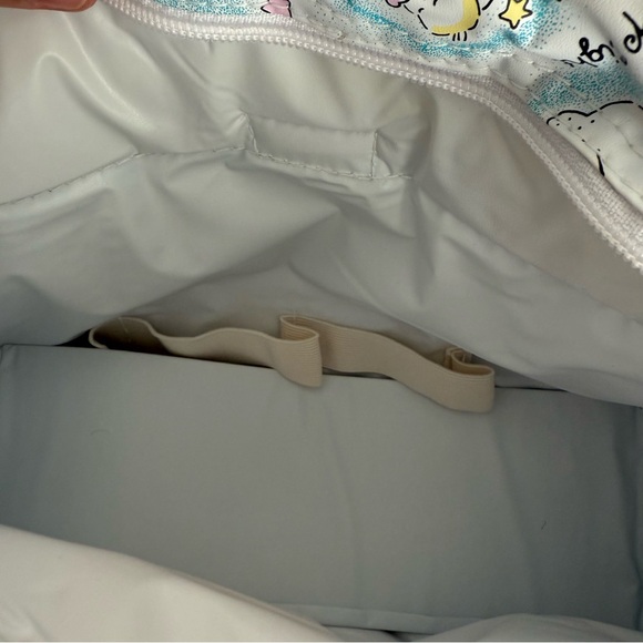 Vintage 90s Cudlie Diaper Bag White Green Stars Sleeping Baby Sweet Dreams NWT - Picture 10 of 10